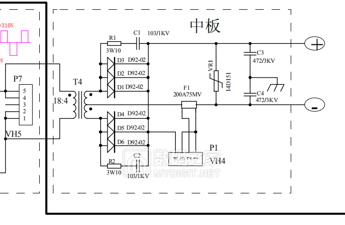 zx7200逆變焊機電路圖igbt全橋電路圖