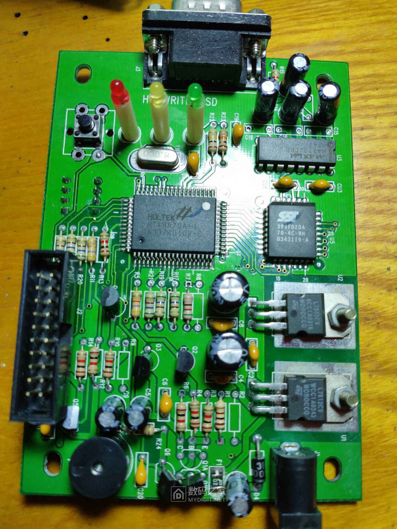 拆个老合泰单片机烧录器holtekhtwriter