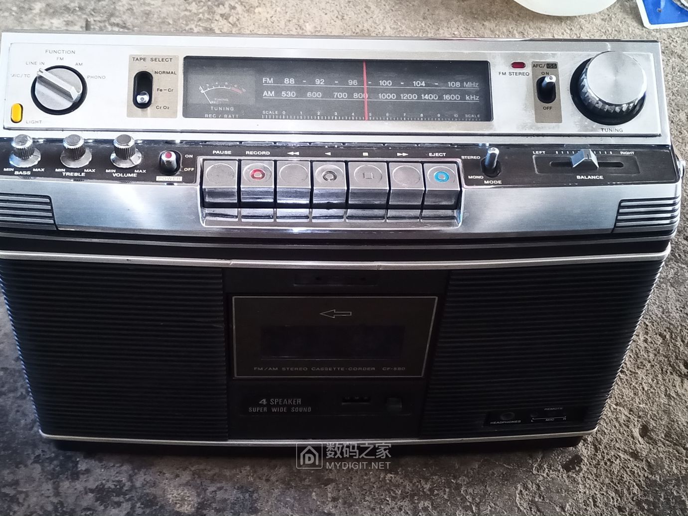 原装进口的全分立元件索尼收录机拆解sonycf580