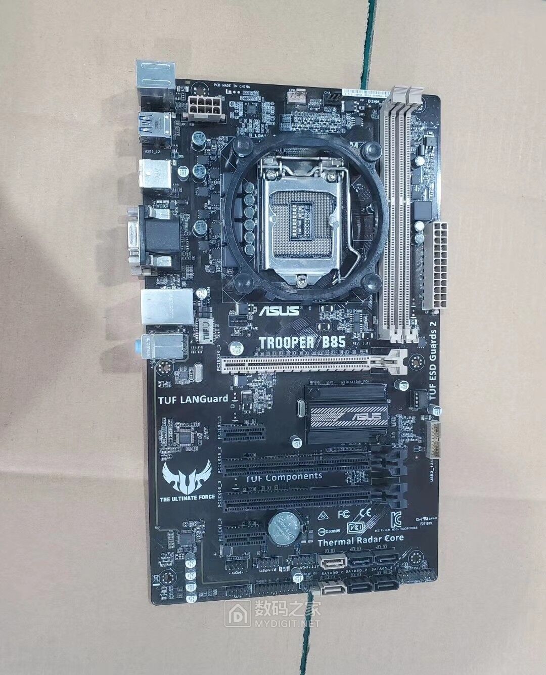 低价处理华硕trooper b85主板 支持i5-4590cpu