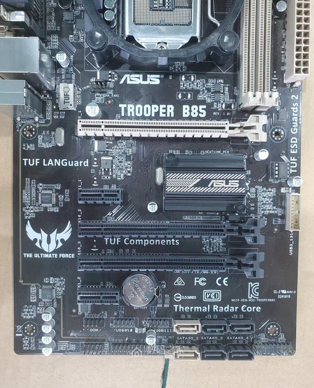 低价处理华硕trooper b85主板 支持i5-4590cpu