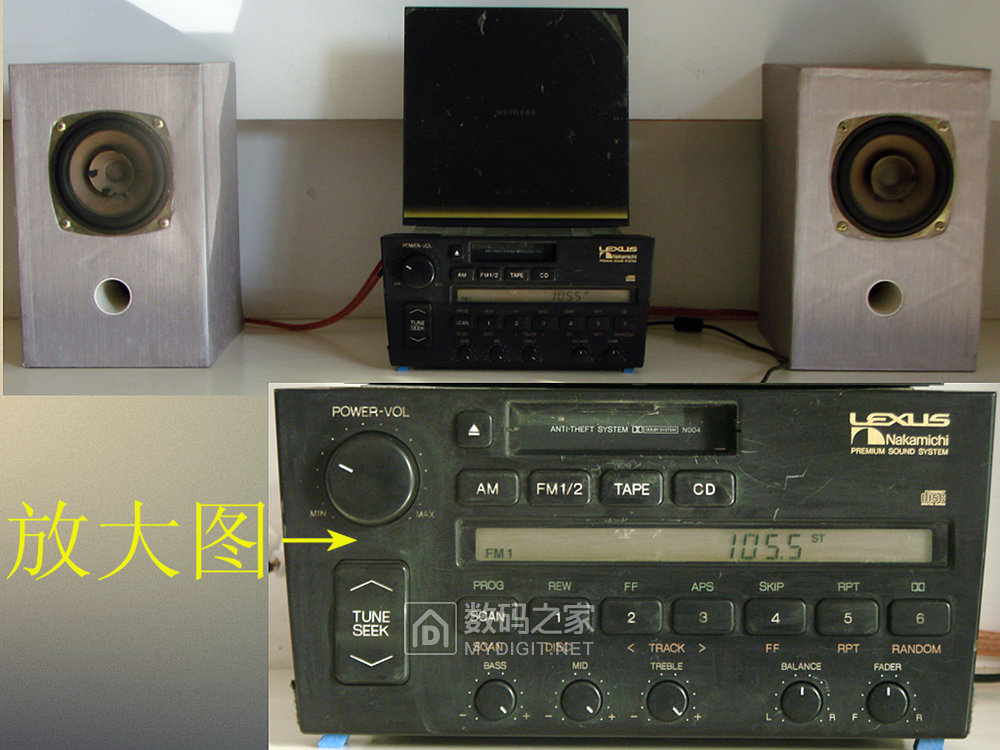 30岁雷克萨斯ls400车机磁带收音机日本中道公司出品复活篇