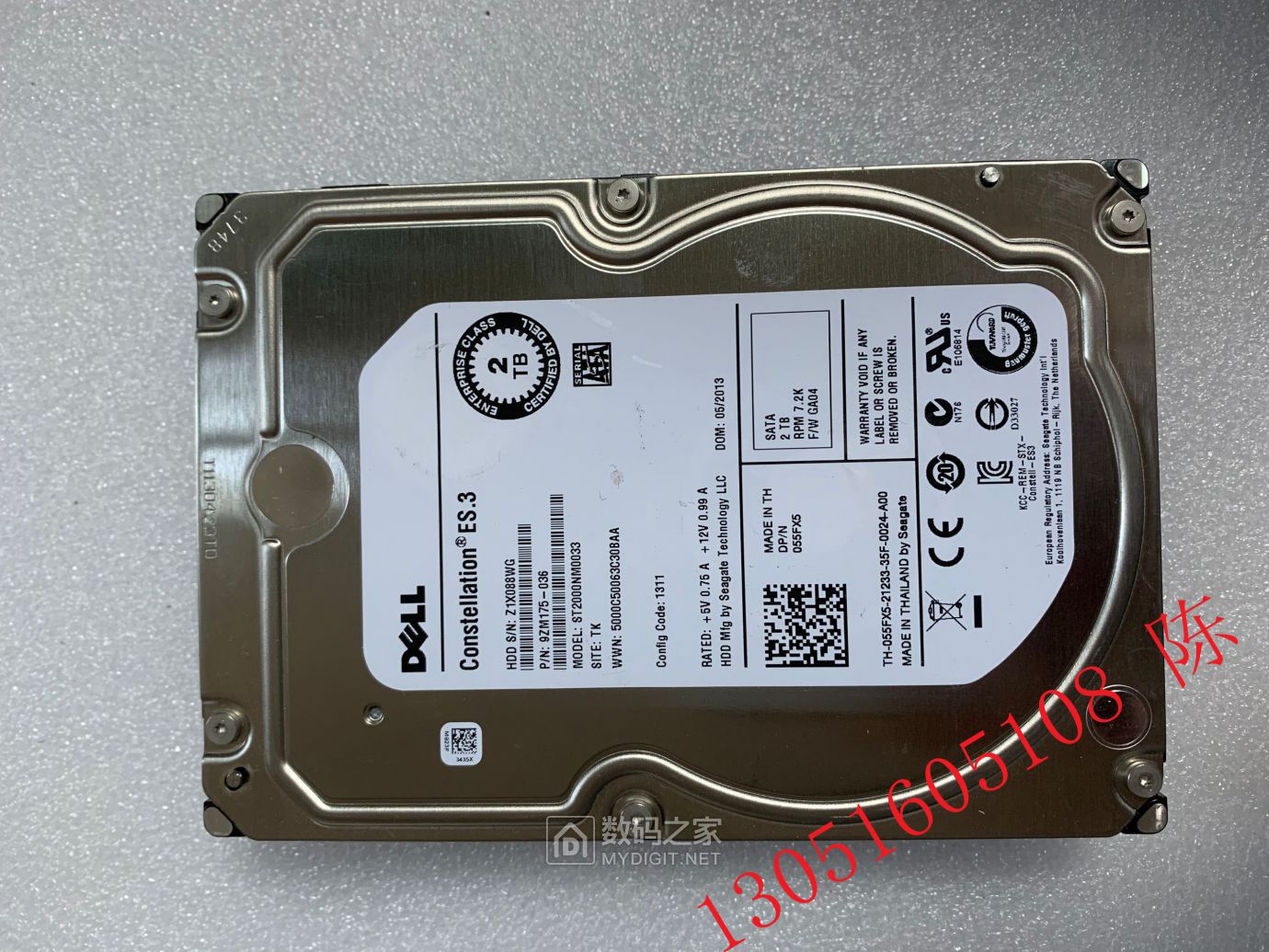 希捷2tb台式机硬盘7200转64m希捷2t监控硬盘sata3机械35寸