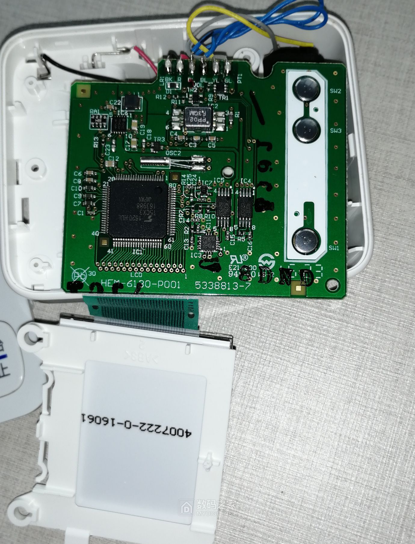 拆修欧姆龙血压计气压不足(omron hem-6131)