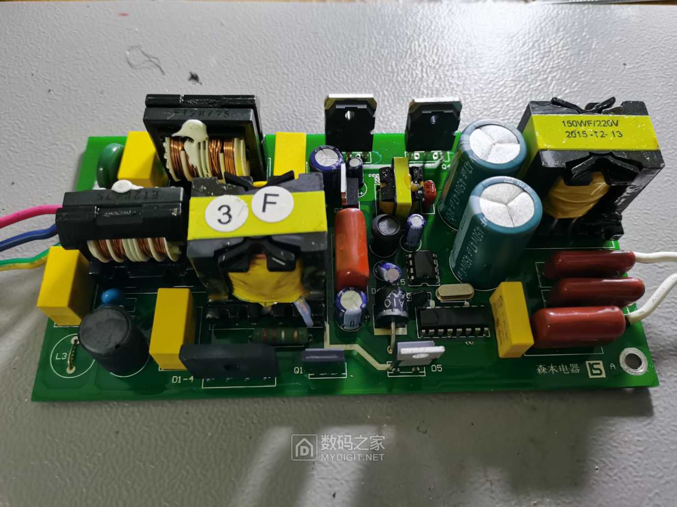 今捡到森本ql150w电磁感应灯电子整流器一枚发来看看