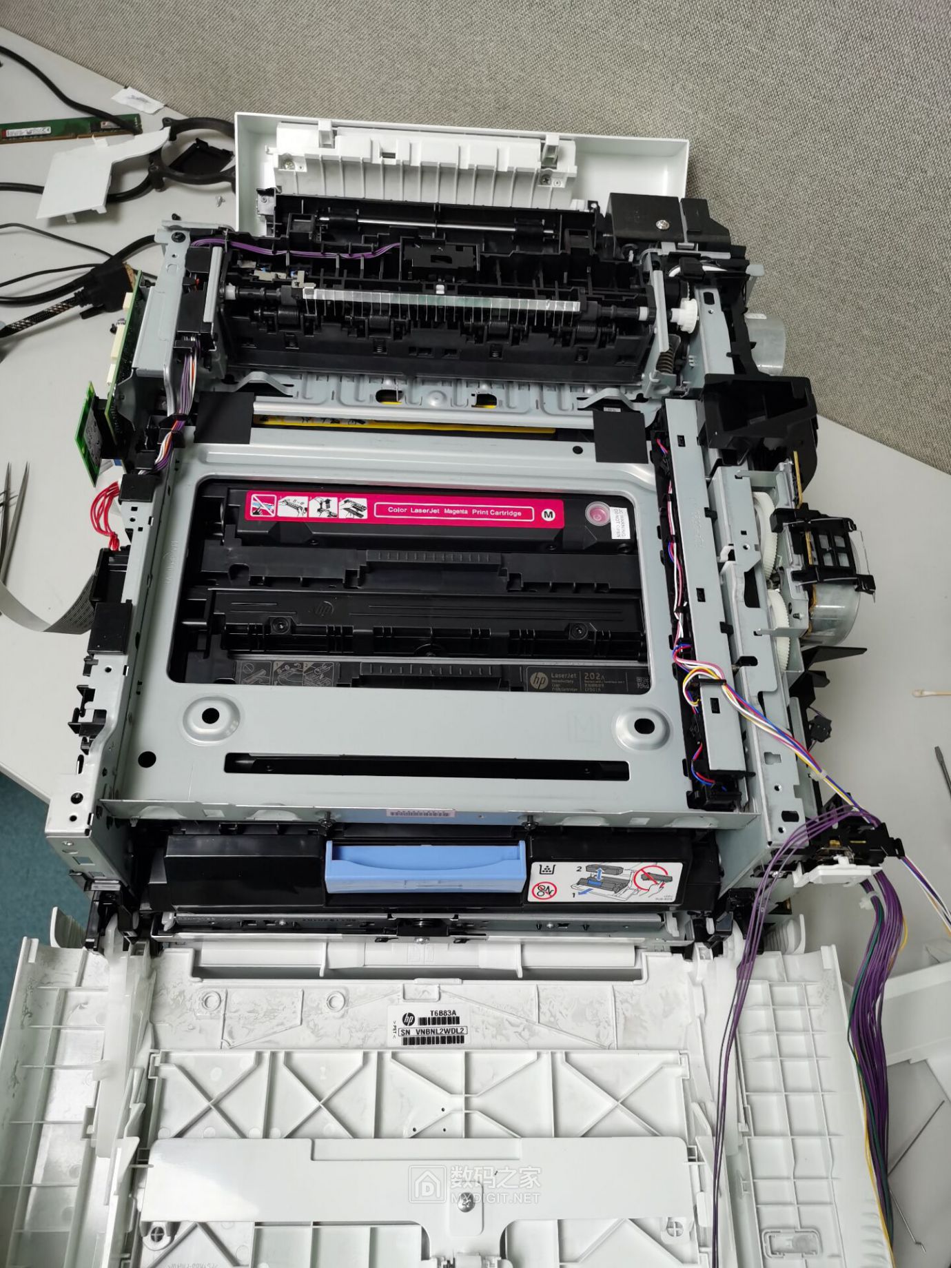 拆修惠普彩色打印机(hp laserjet m281fdw) - 拆机乐园 数码之家