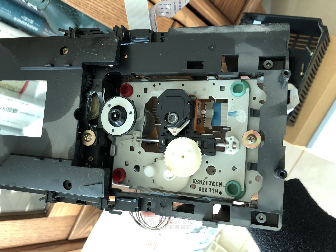 拆了一台jvc ux-p38v组合音响,清理了一下,然而还是不工作