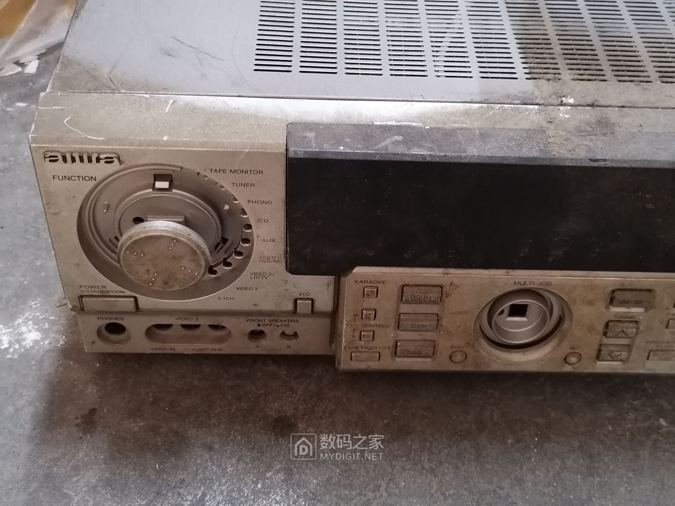 拆个伊拉克成色的爱华功放aiwaavd37