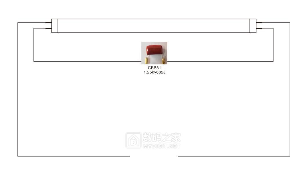 这个灯脚是这么接线的