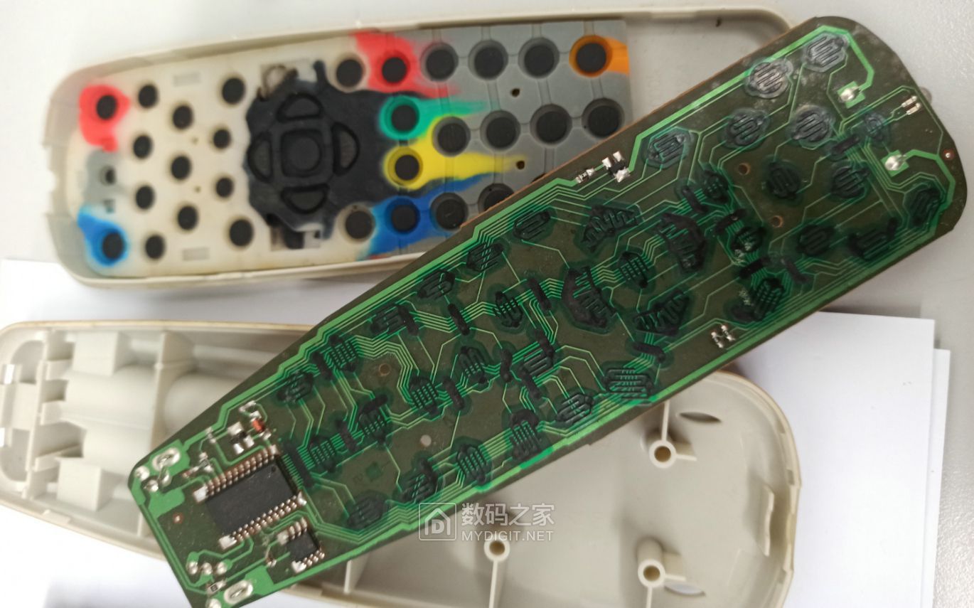 拆一堆遥控器带存储芯片硬封维修tcl空调漏液腐蚀gykq03遥控器