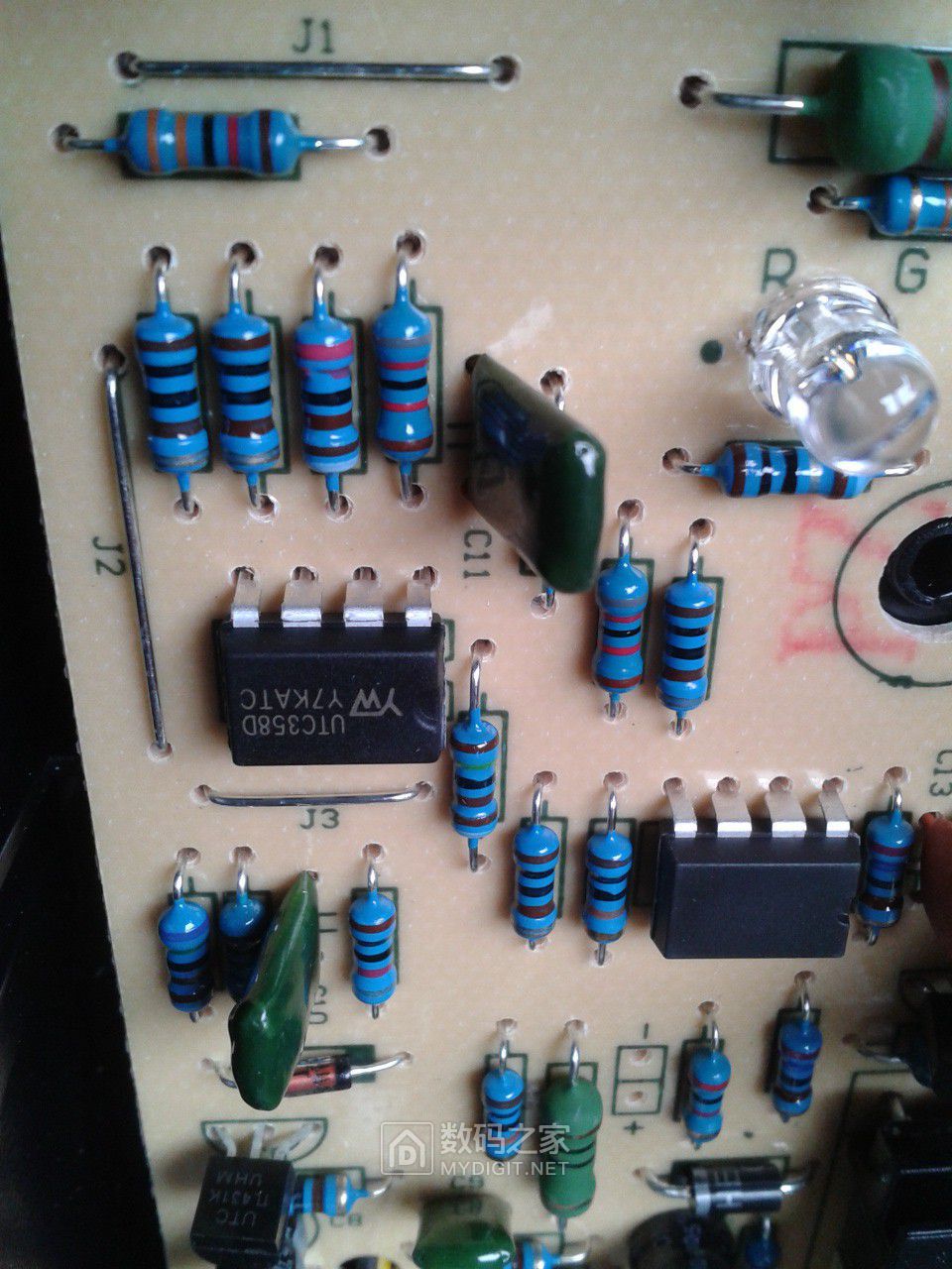 拆解一个电动车充电器60v12ah并标示元件电阻值