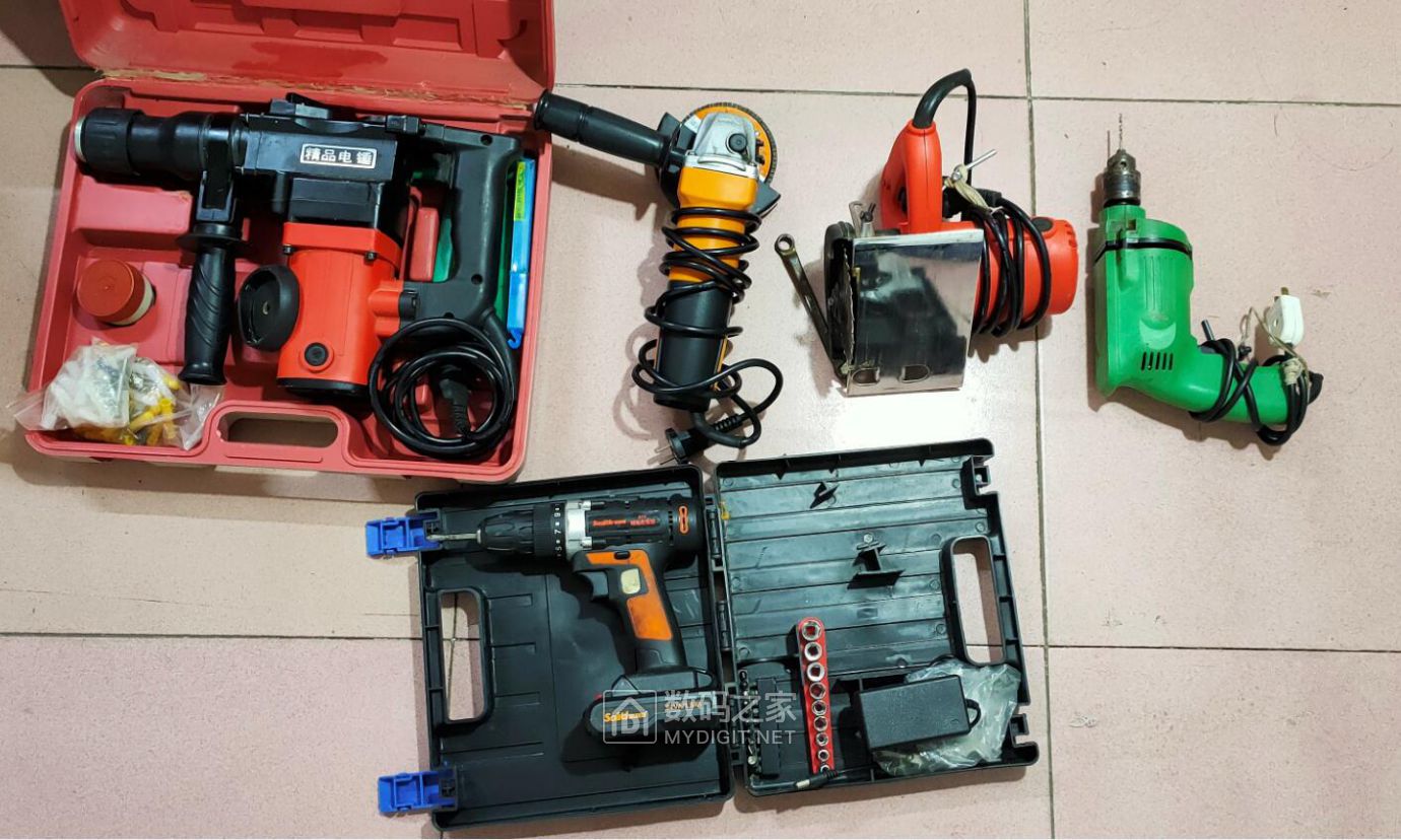 给大家看下我家里的全套电动工具多图