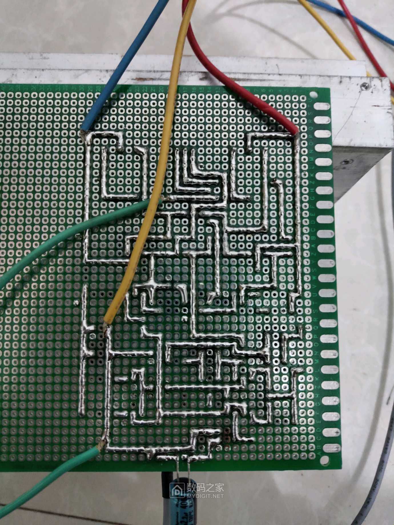 洞洞板全手工自制八达dc211ak功放电路