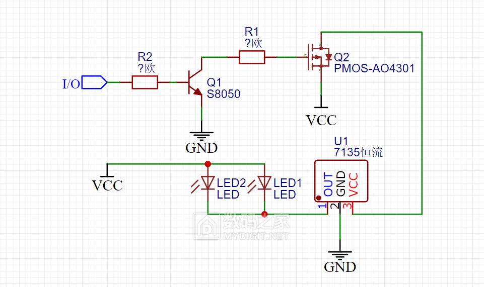 大佬帮忙看下nmos管控制led电路的可行性