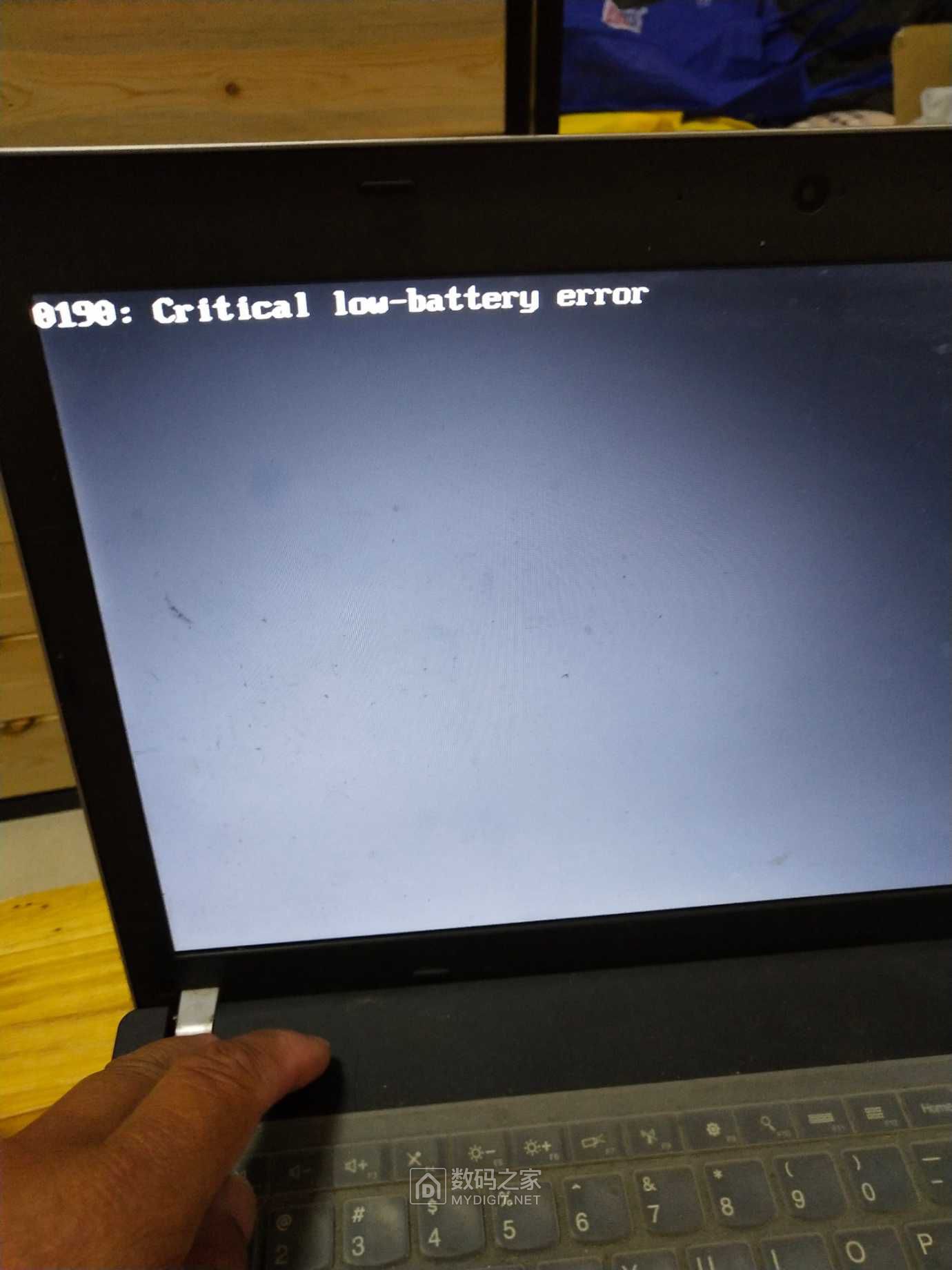 0190 critical low battery error lenovo что делать