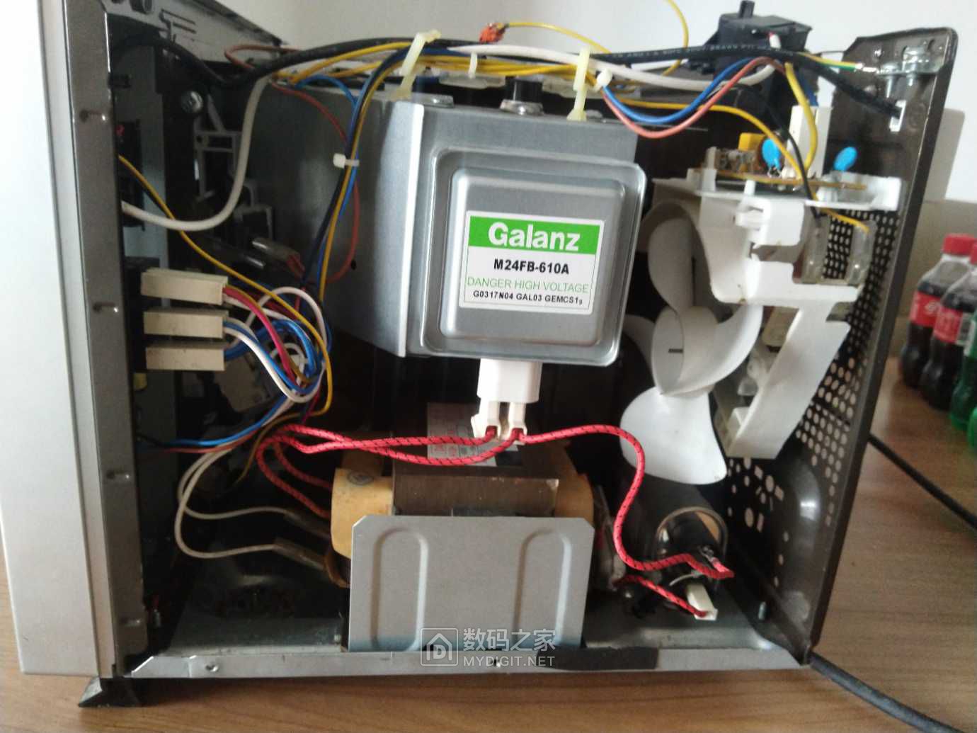 拆修格兰仕微波炉g80f23cn3ln-q6并diy玻璃面板 - 拆机乐园 数码之家