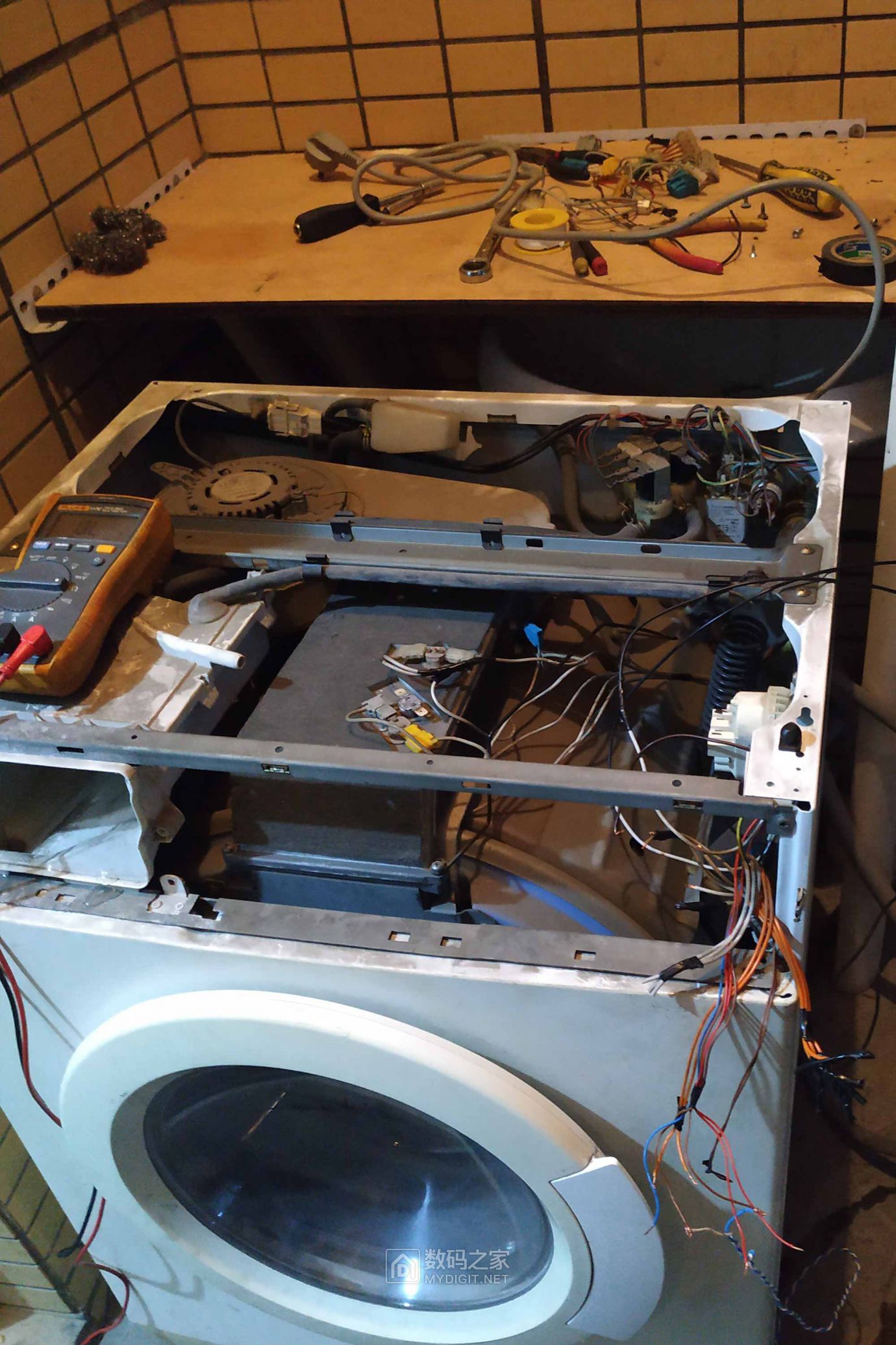 重制电脑板!这个算不算最牛b的洗衣机维修?西门子滚筒洗衣机改plc控制