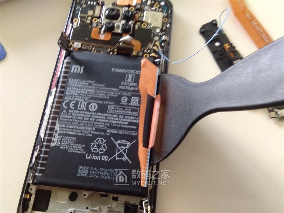 红米note9pro拆机换屏并增加刷卡功能