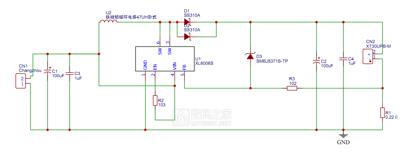 射灯ac电源改dc。xl6006应用实战 - 创意DIY 数码之家