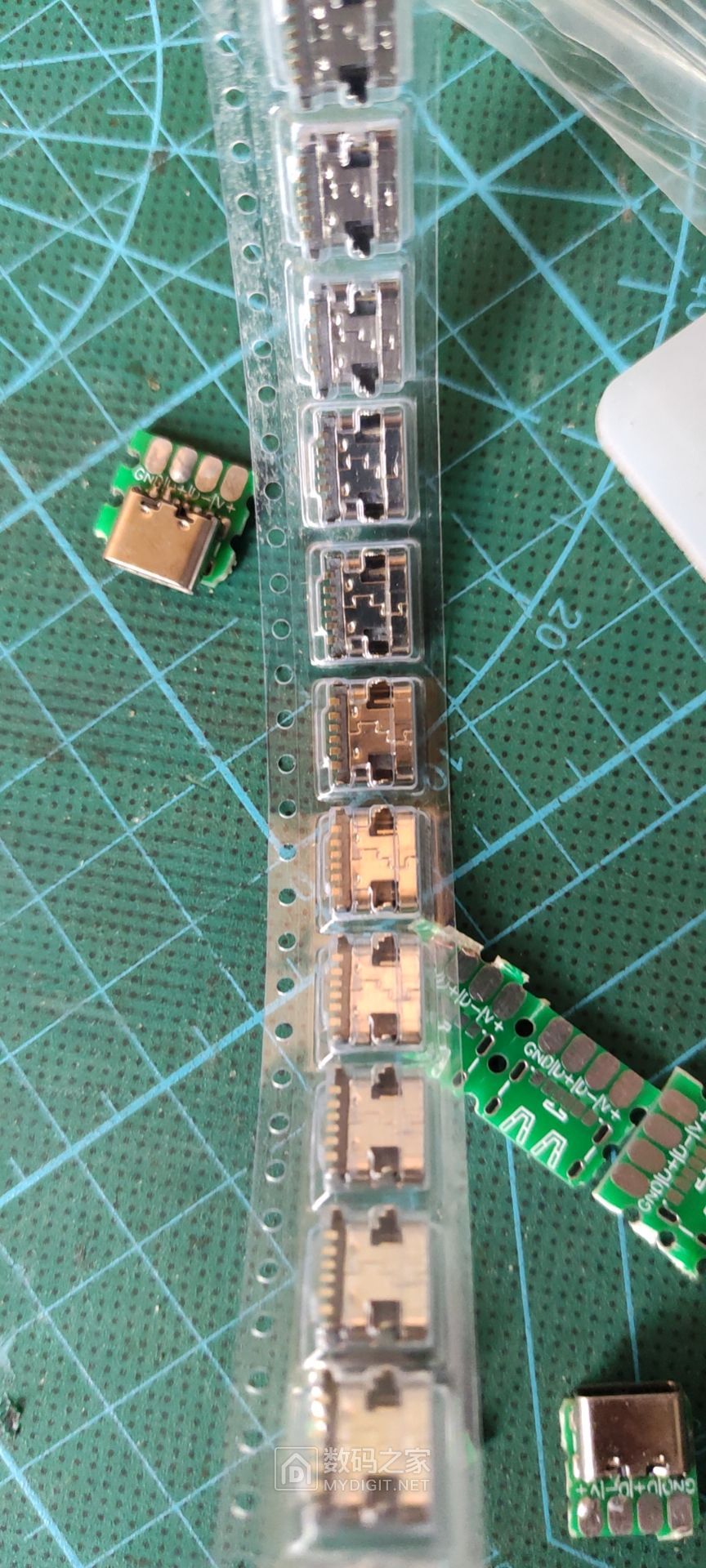 十一在家改mico usb为type c口,还有做了个焊锡丝架 - 创意DIY 数码之家
