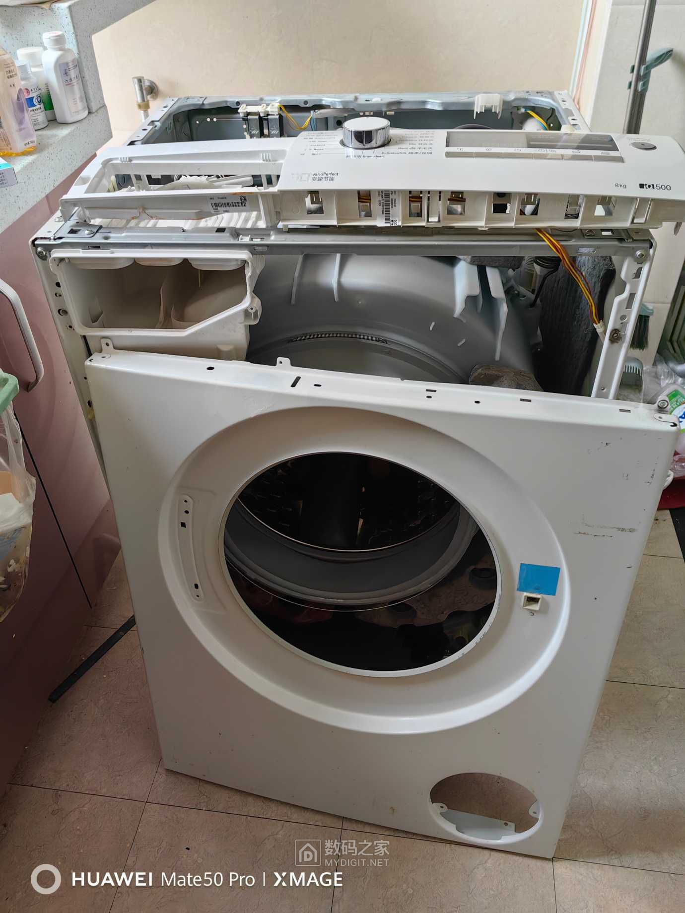 拆修西门子滚筒洗衣机:除锈,喷漆(siemens xqg80-12s360) - 拆机乐园