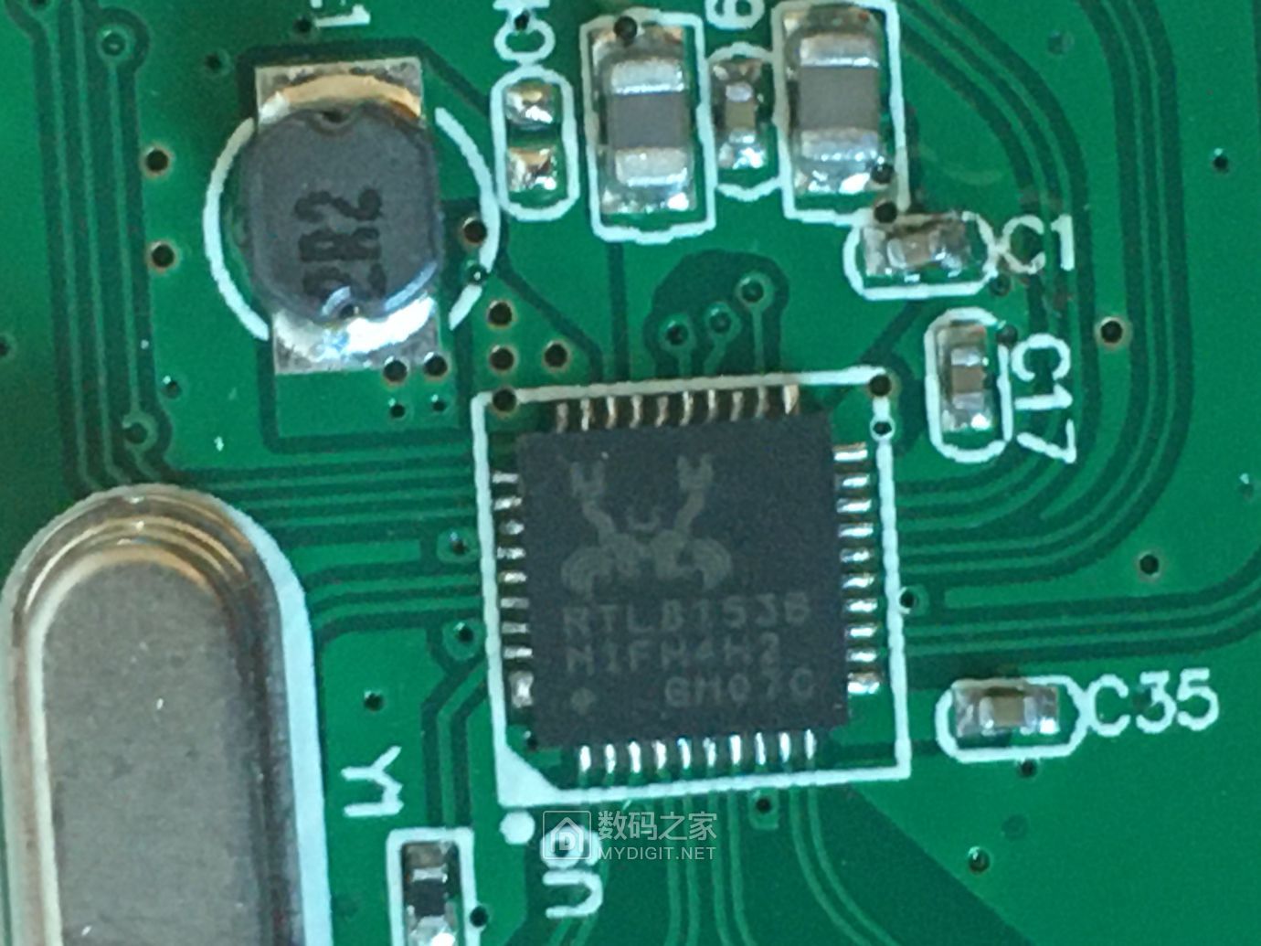 GLAABIT USB3.0千兆网卡拆解：RTL8153B芯片方案 - 拆机乐园 数码之家