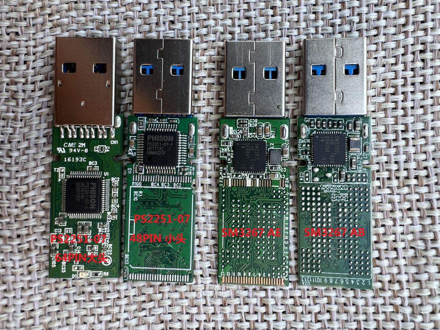 详细PK:慧荣SM3267AB AE 与 群联PS2251-07 UP307 贴 东芝TH58TEG9DDJBA89速度对比 - U盘存储技术 ...