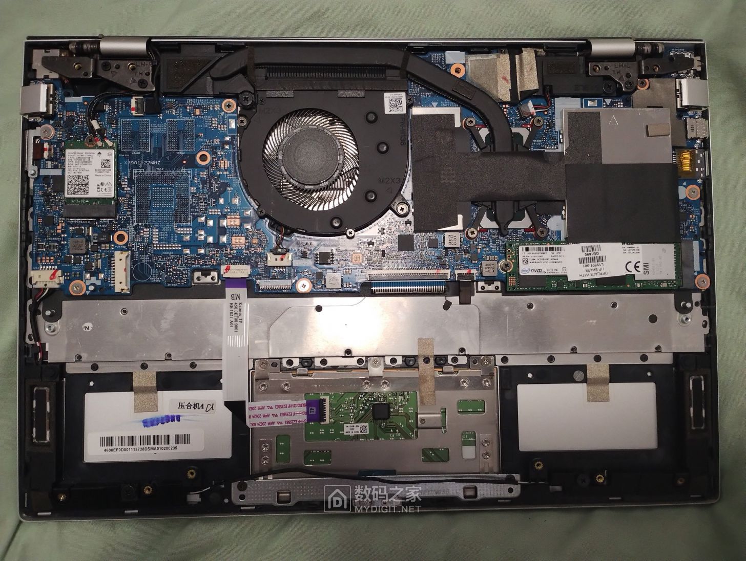 拆修二手惠普envy13,顺便清灰