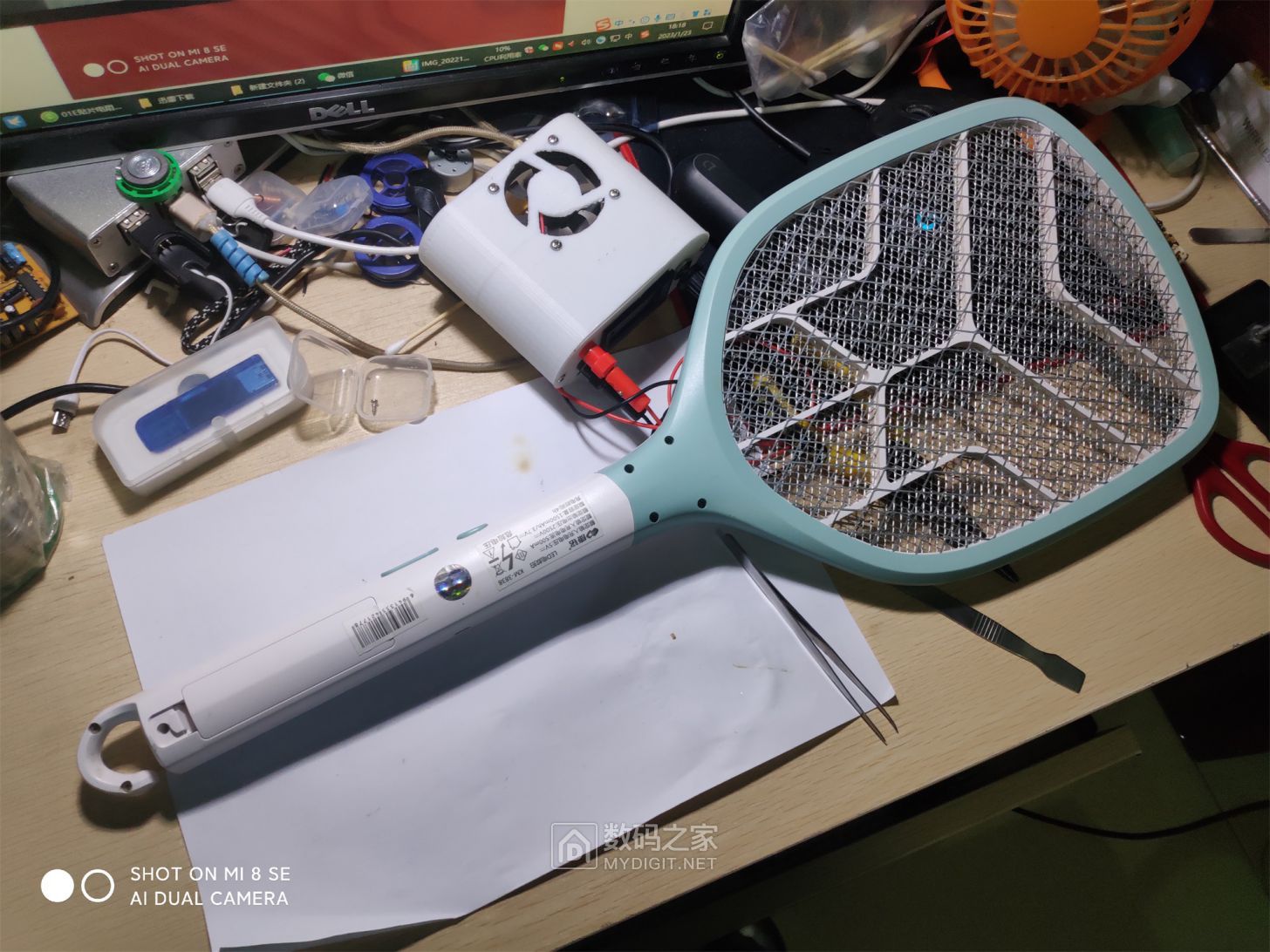 『x折腾』康铭电蚊拍简单拆解 - 拆机乐园 数码之家