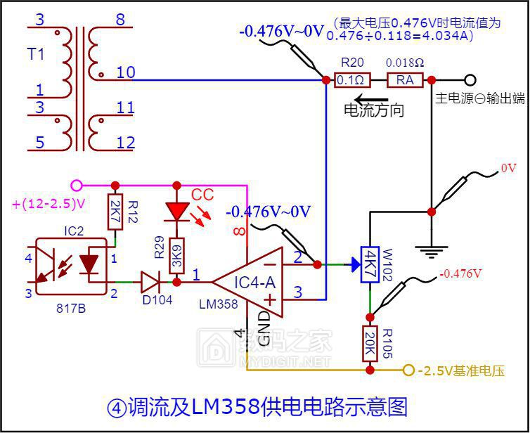 15：④调流及LM358供电电路示意图.jpg