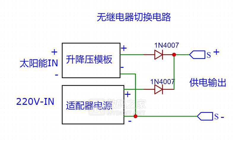 无继电器切换电路