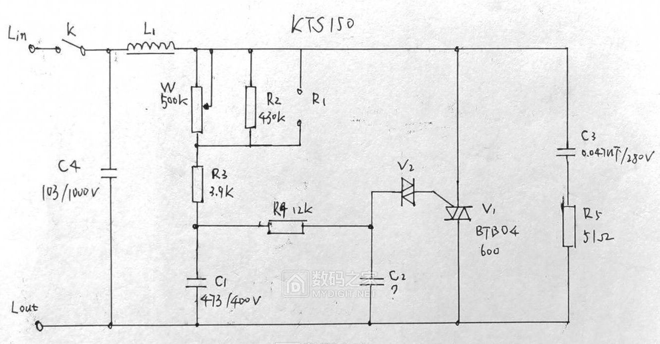 吊扇调速器原理图