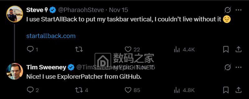 Tim-Sweeney-saying-he-uses-ExplorerPatcher-to-reposition-the-Windows-11-taskbar.jpg