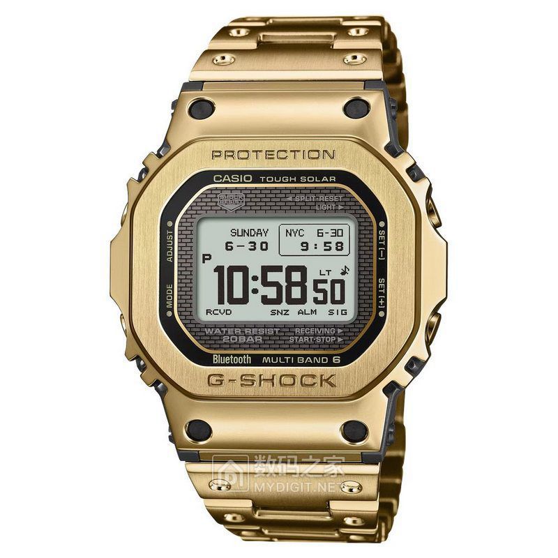 卡西欧G-Shock土豪金战术腕表登陆欧洲，MIP屏蓝牙电波王炸卖€649