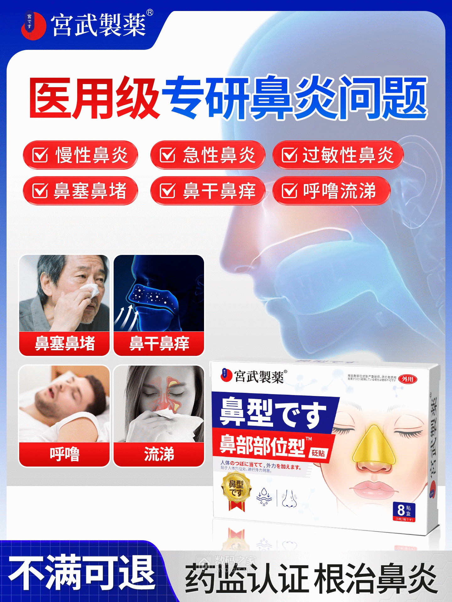 医用级专研鼻炎问题