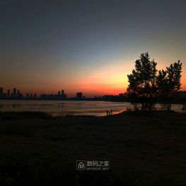 日落湖边随拍