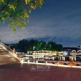 苏州昆山锦溪古镇之夜景