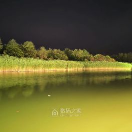 淄博 马踏湖的夜景